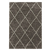 Berberteppich - Agadir Lines Taupe Creme - thumbnail 1