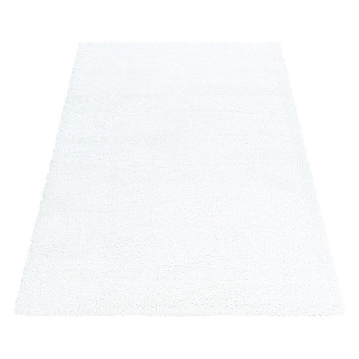 Hochflor Teppich - Blushy Weiß