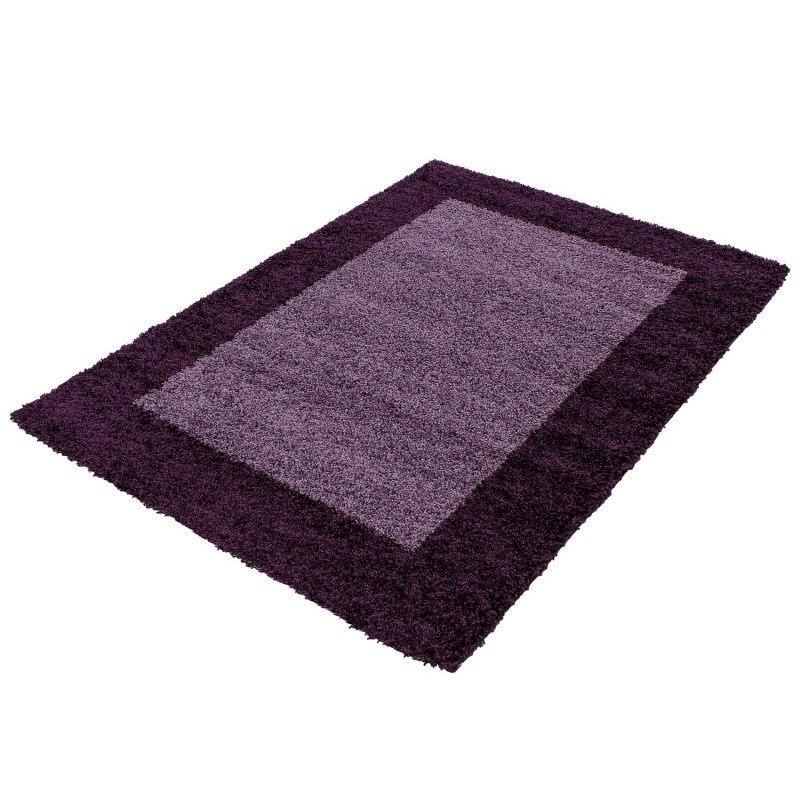 Hochflor Teppich - Edge Lila - sfeer