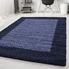 Hochflor Teppich - Edge Blau - thumbnail