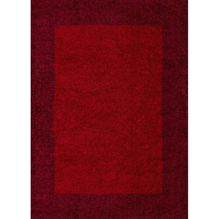 Hochflor Teppich - Edge Rot