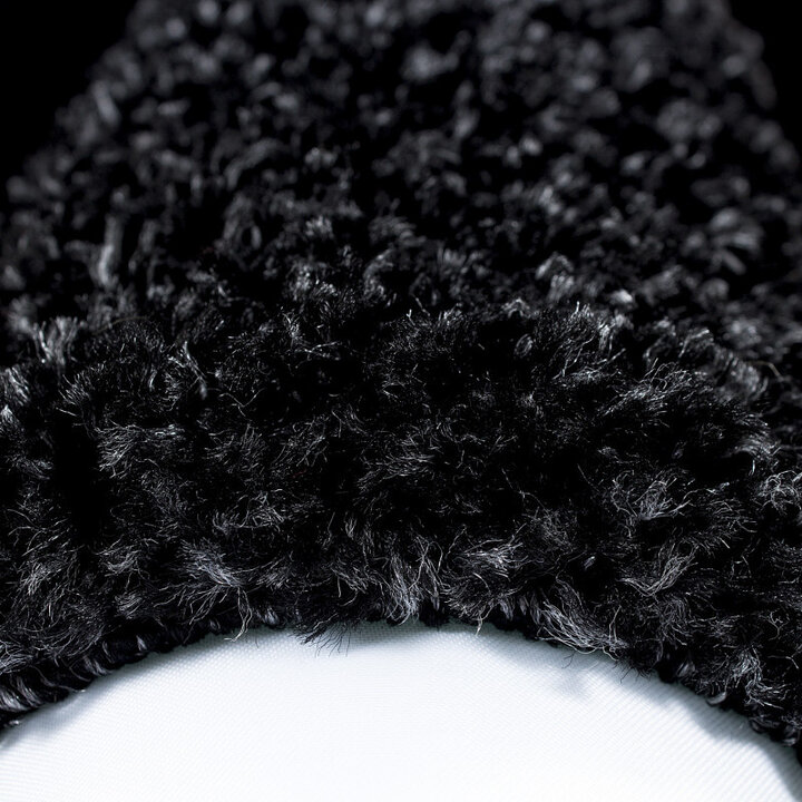Hochflor Läufer - Edge Schwarz