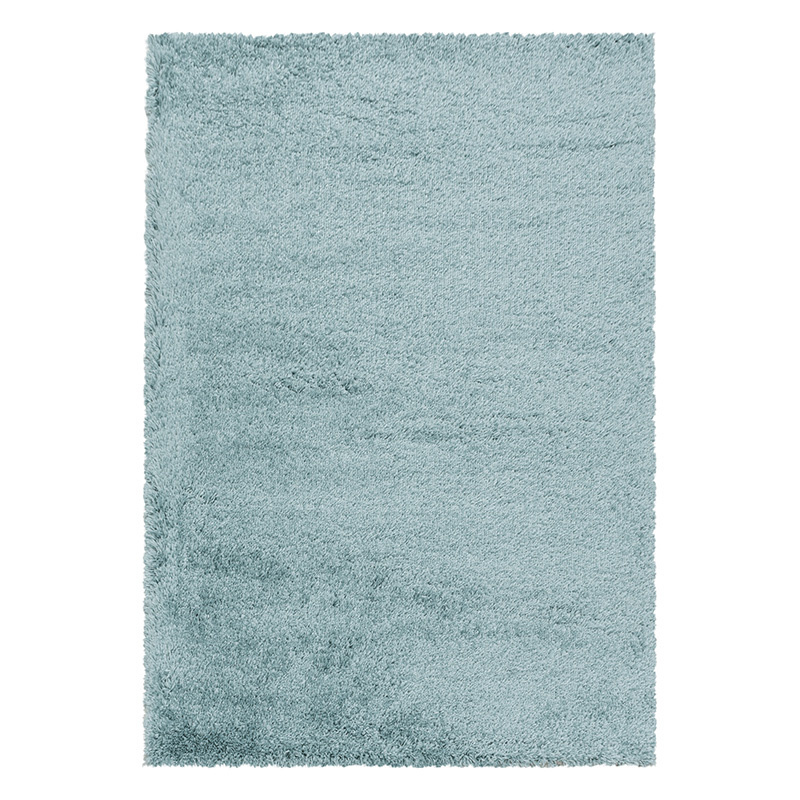 Hochflor Teppich - Fuzzy Hellblau - sfeer