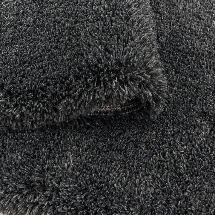 Hochflor Teppich - Fuzzy Dunkelgrau