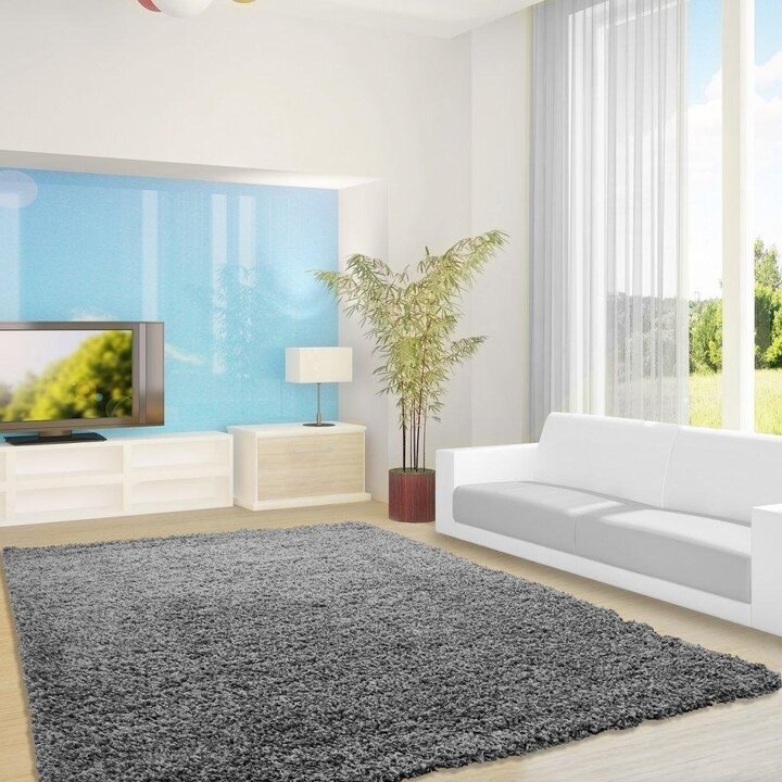 Hochflor Teppich - Life Grau