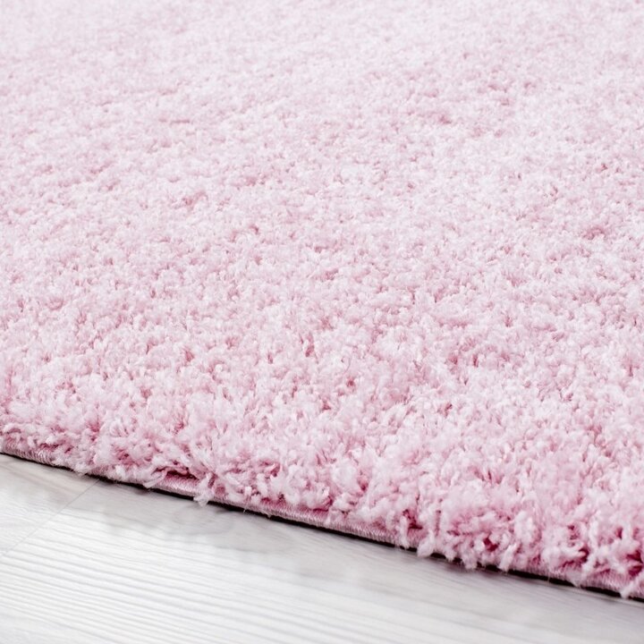 Hochflor Teppich - Life Rosa