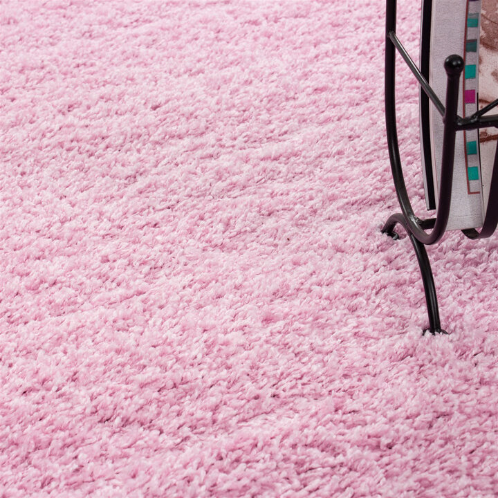 Hochflor Teppich - Life Rosa