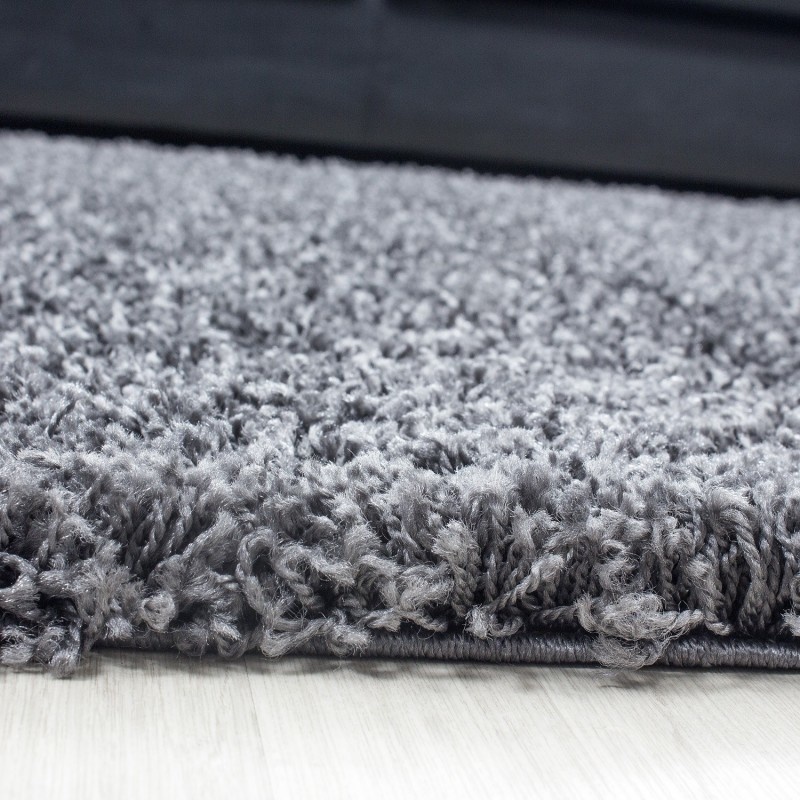 Hochflor Teppich Rund - Life Grau - sfeer