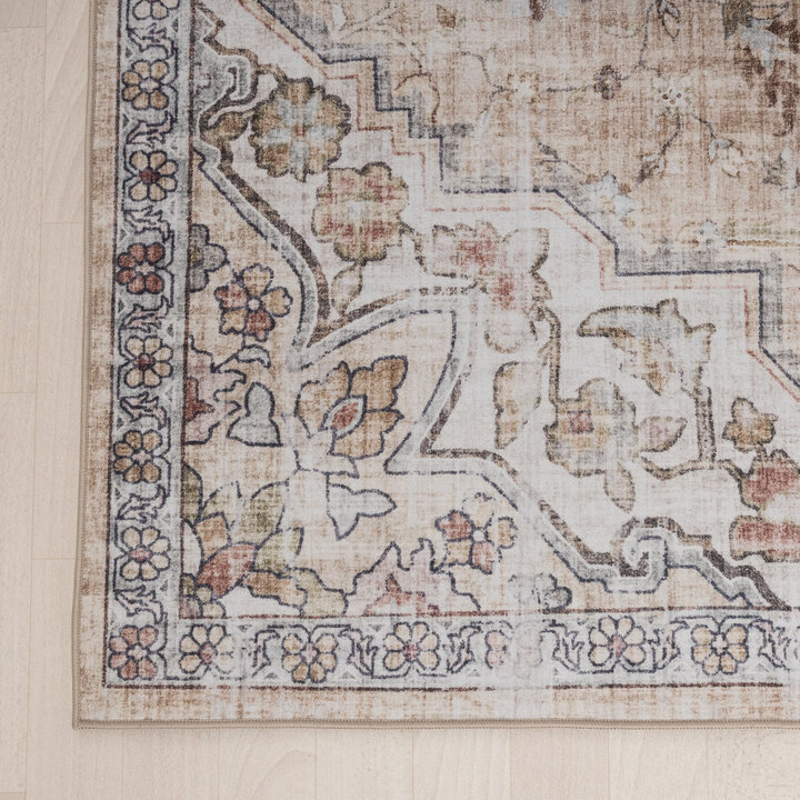 Orientteppich - Leyla Medaillon Taupe