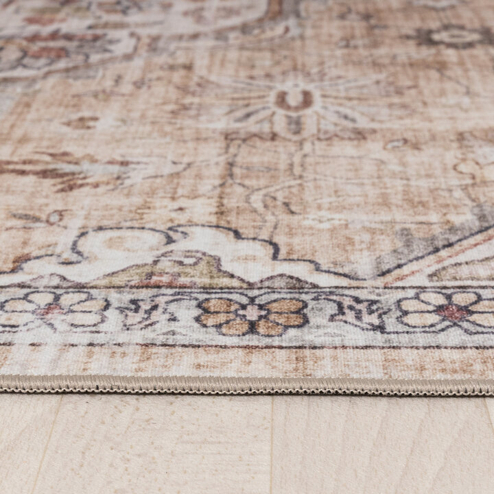 Orientteppich - Leyla Medaillon Taupe