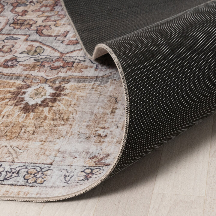 Orientteppich - Leyla Medaillon Taupe