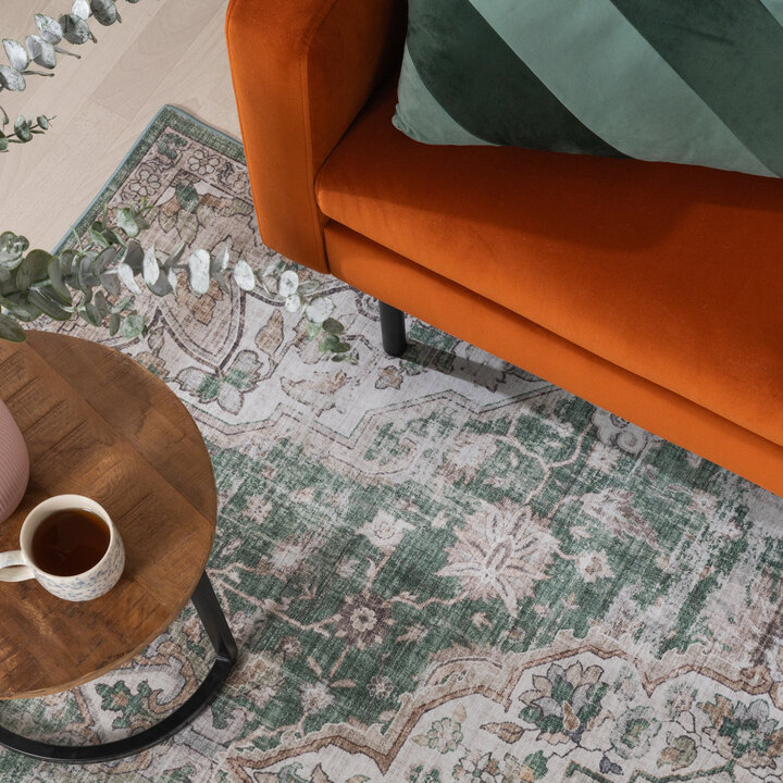 Orientteppich - Leyla Medaillon Grün