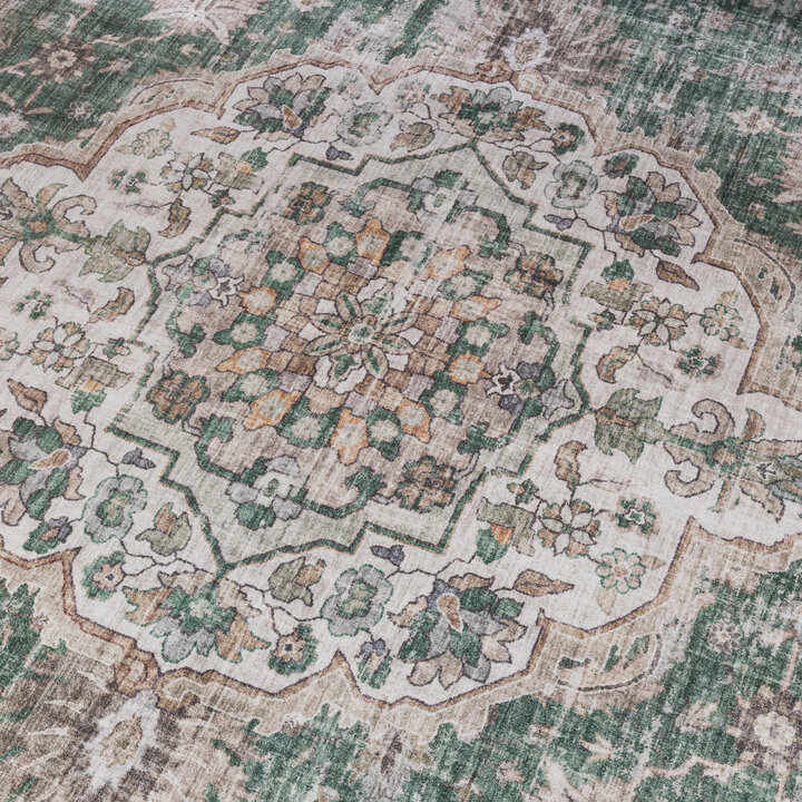 Orientteppich - Leyla Medaillon Grün