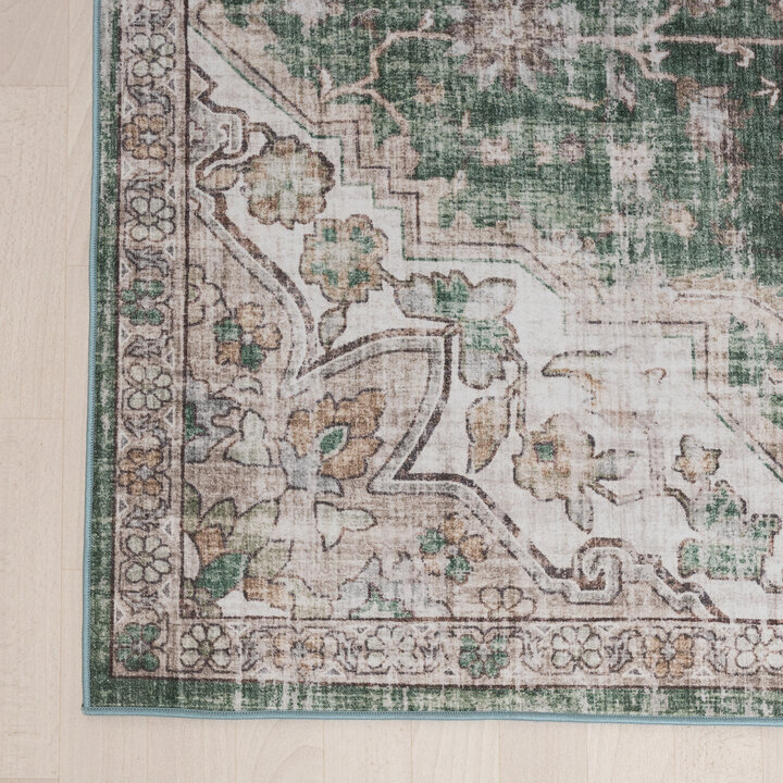 Orientteppich - Leyla Medaillon Grün