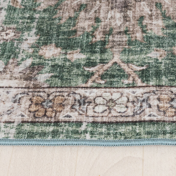 Orientteppich - Leyla Medaillon Grün