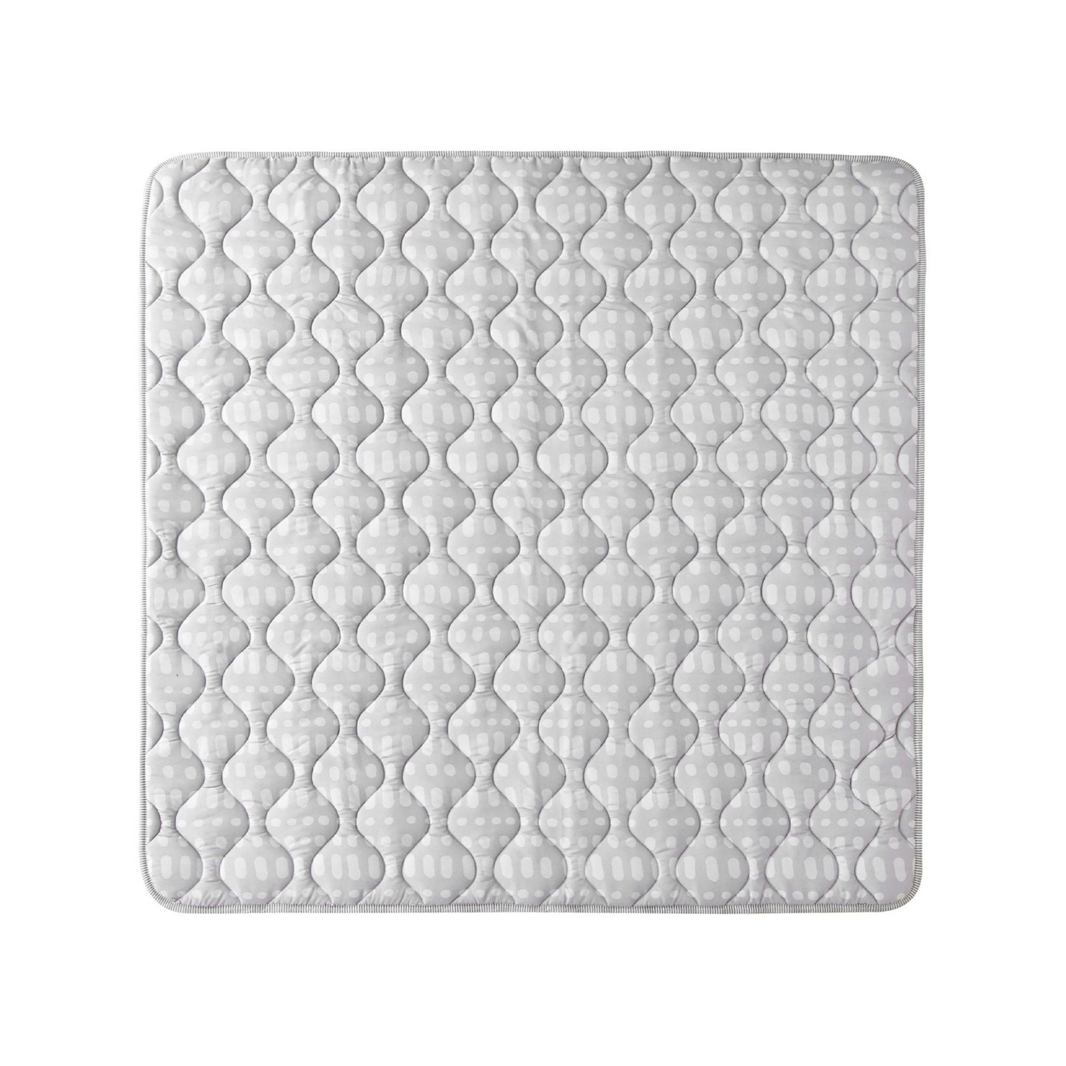 Spielteppich Baby Quadrat - Noa Grau - sfeer