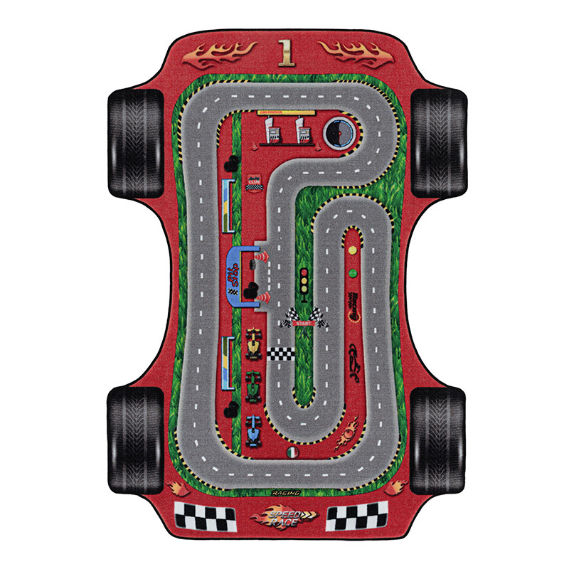 Spielmatte - Pleun Rennstrecke Rot - sfeer