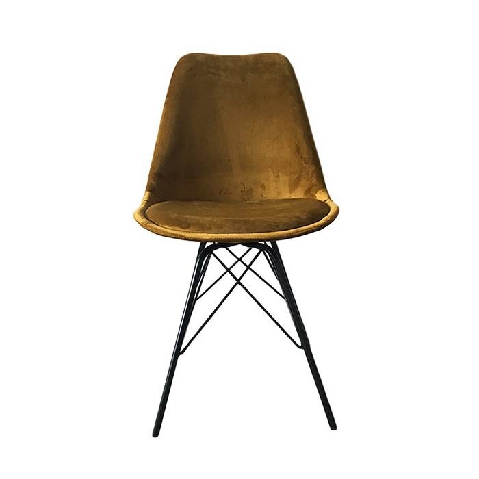 Samtstuhl - Gold/Ocker - sfeer