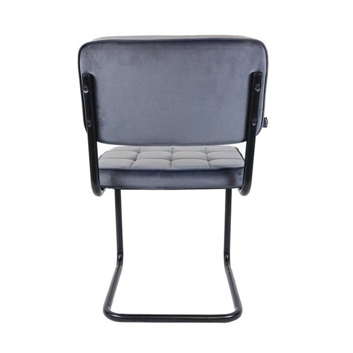 Samtstuhl - Ivy Anthrazit