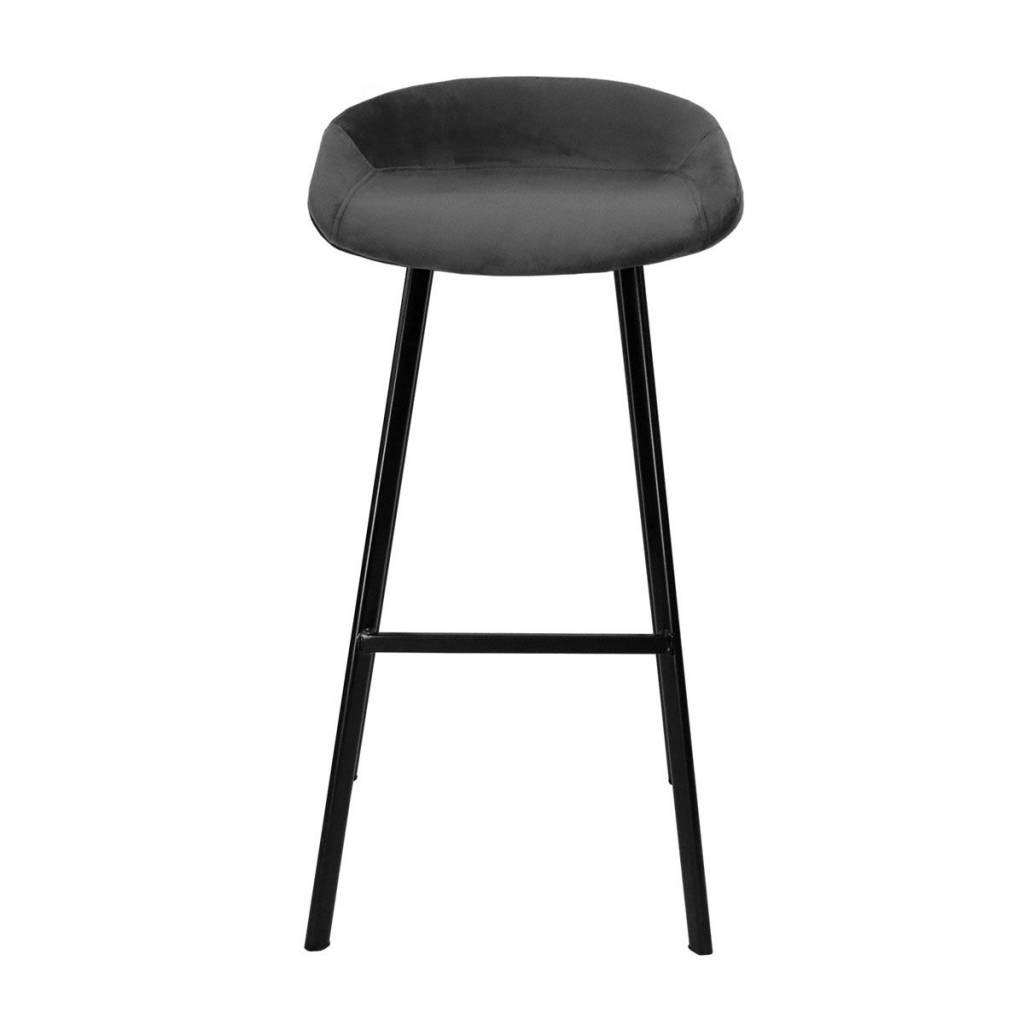 Barhocker Samt - Anthrazit - sfeer