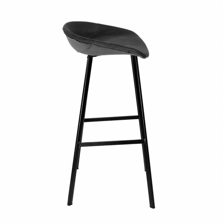 Barhocker Samt - Anthrazit