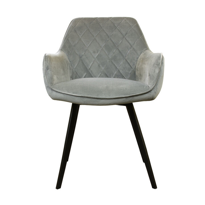 Samtstuhl - Karl Grau