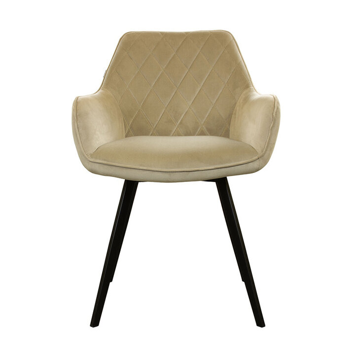 Samtstuhl - Karl Creme