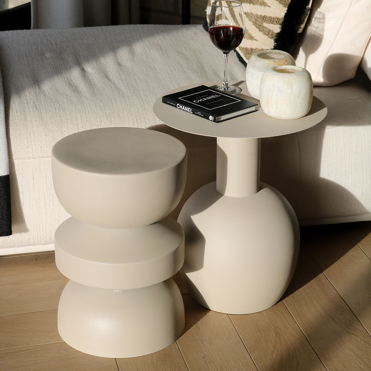 Beistelltisch - Pip Beige - sfeer