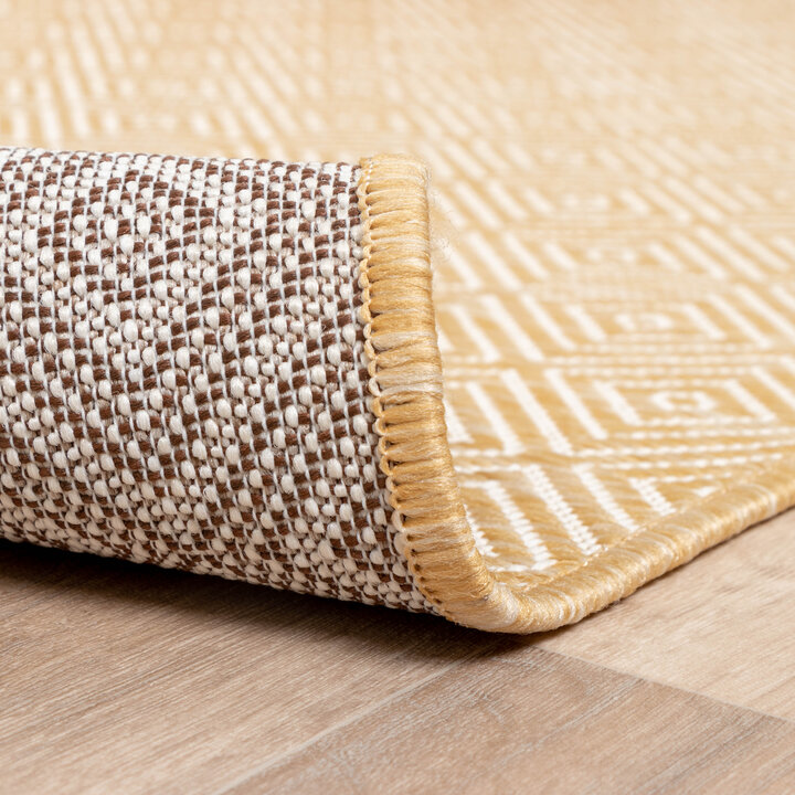 In- & Outdoor Teppich - Summer Tile Gelb