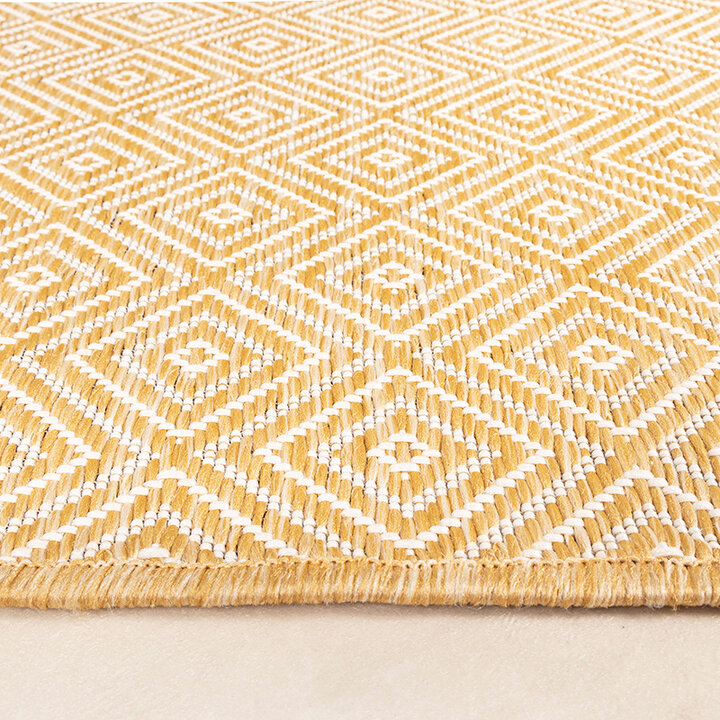 In- & Outdoor Teppich - Summer Tile Gelb