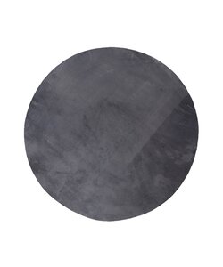 Flauschiger Teppich Rund - Cozy Anthrazit