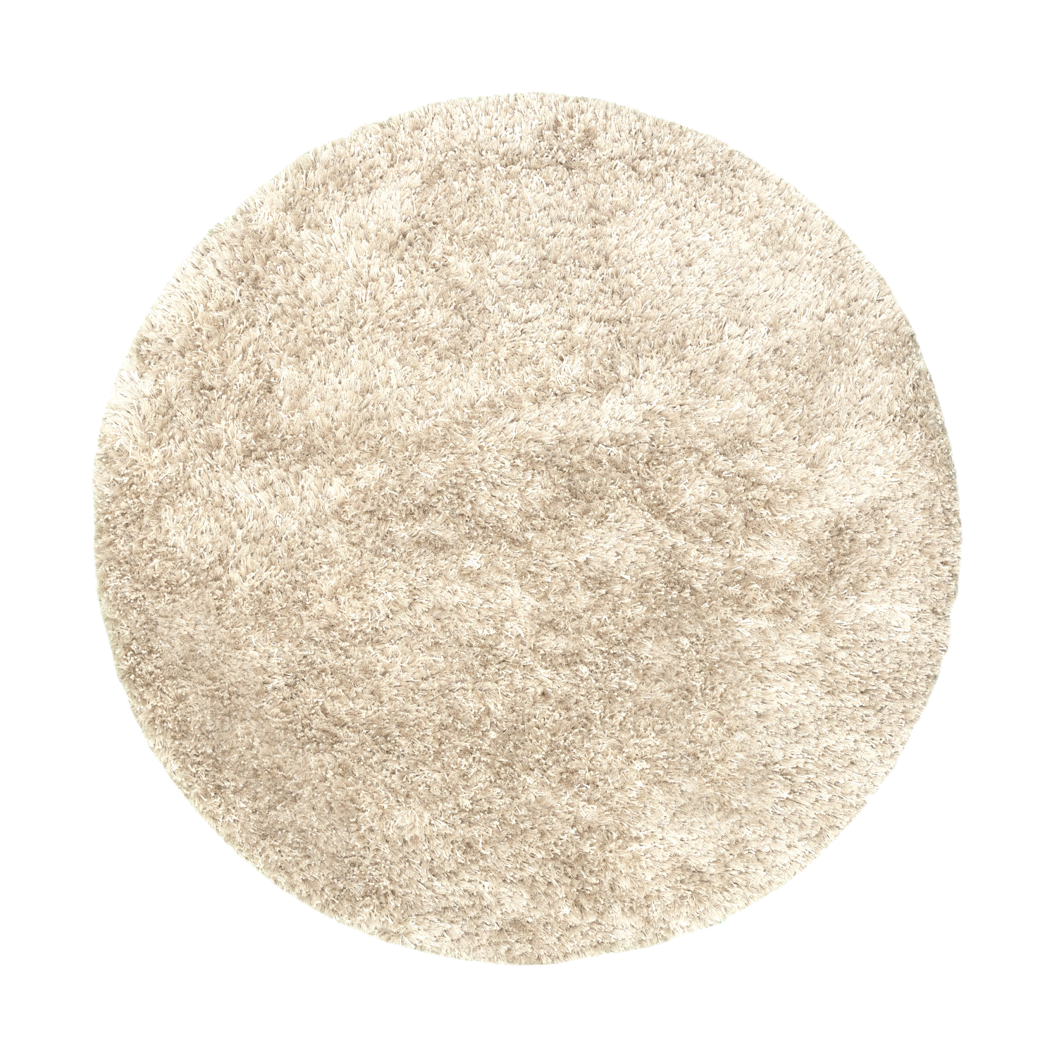 Shaggy Teppich Rund - Grace Weiß - sfeer