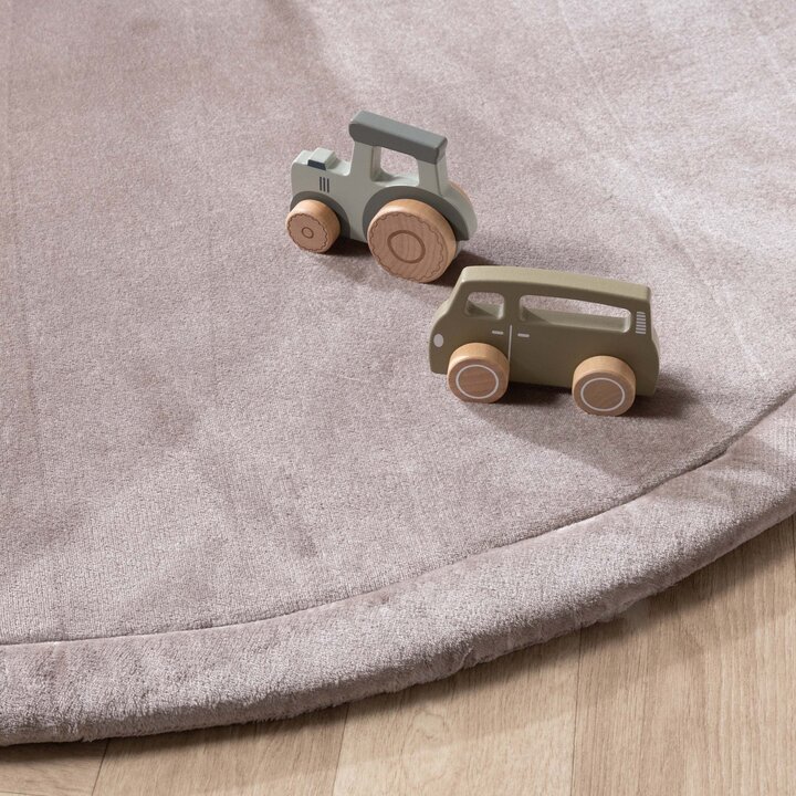 Spielmatte Rund - Jip Taupe