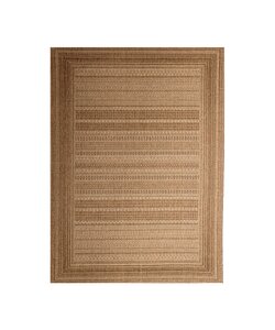 Garten Teppich Jute - Mavi Stripes Creme Braun