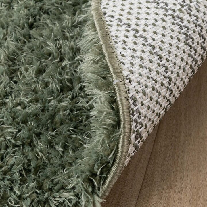 Shaggy Teppich Oval - Blaze Grün