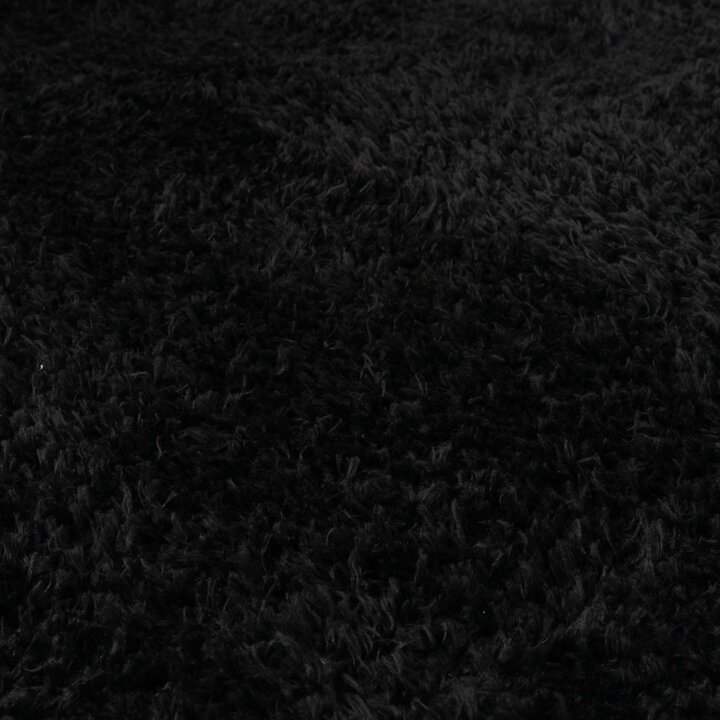 Shaggy Teppich Oval - Blaze Schwarz