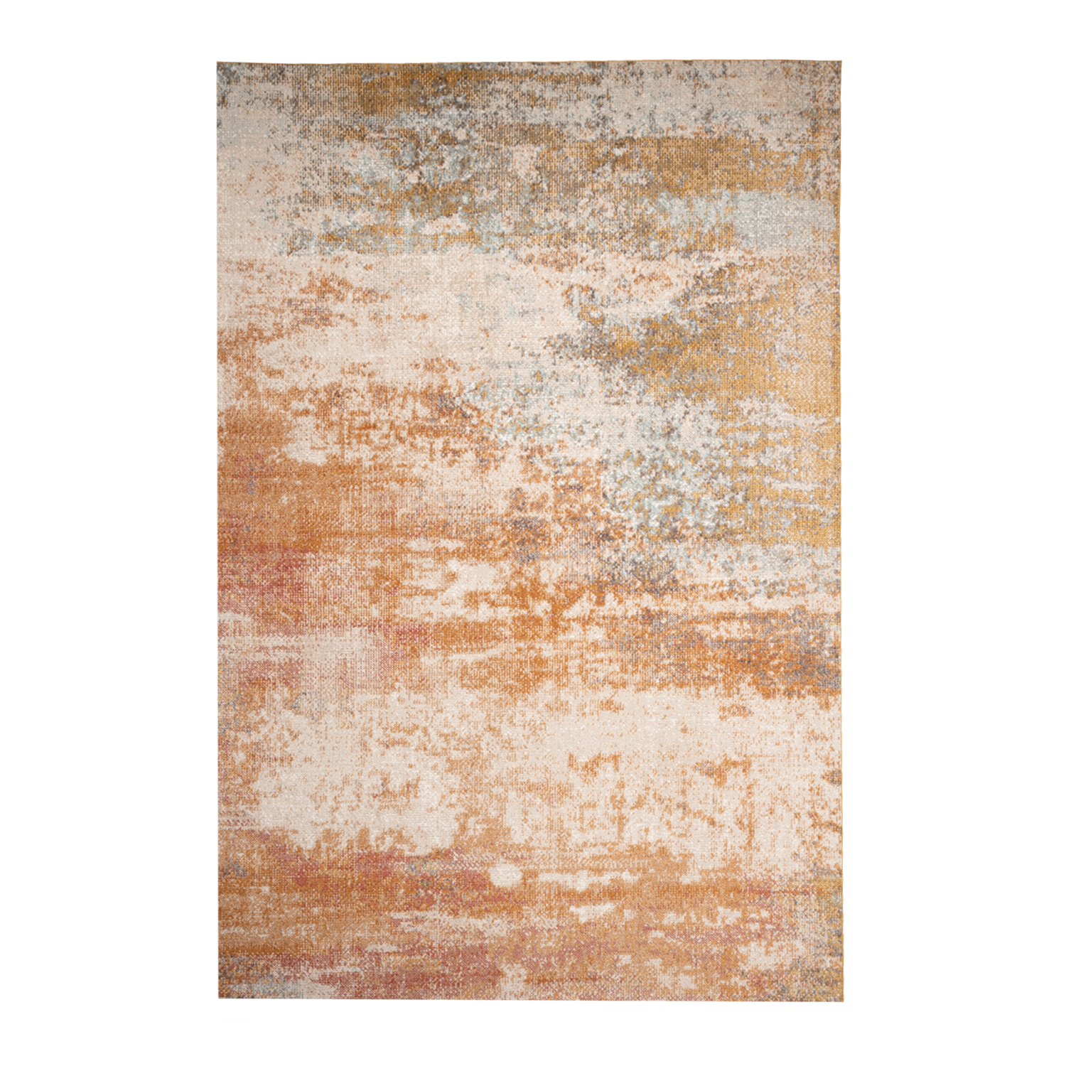 Moderner Teppich - Bush Ockergelb Terracotta - sfeer