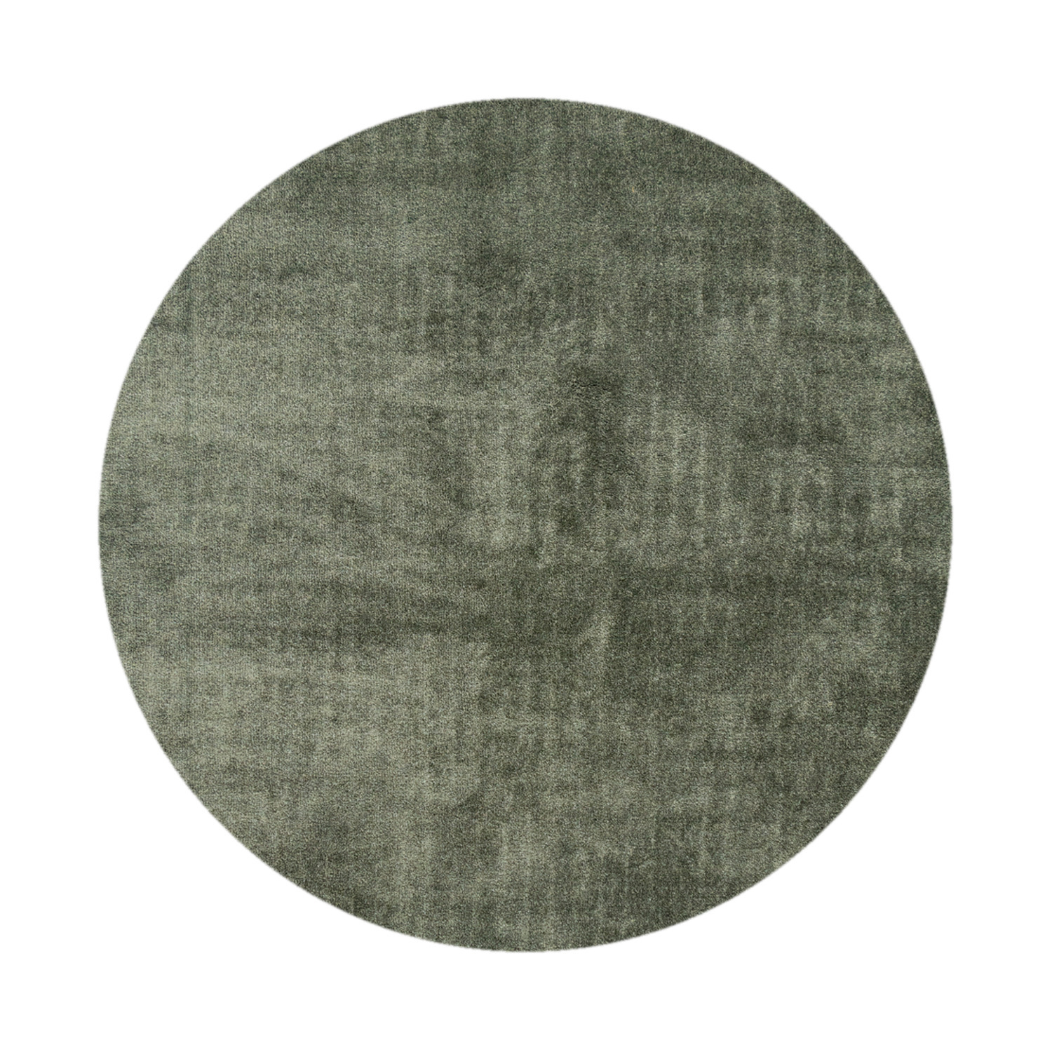 Waschbarer Teppich Rund - Clean Grün - sfeer