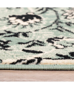 Teppich Patchwork - Wonder Grün Schwarz