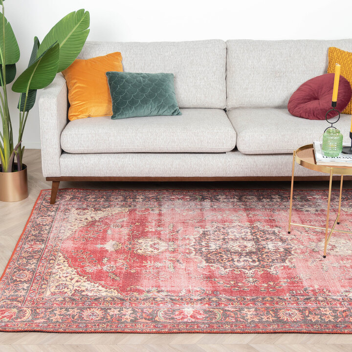 Teppich Vintage - Estate Medaillon Rot