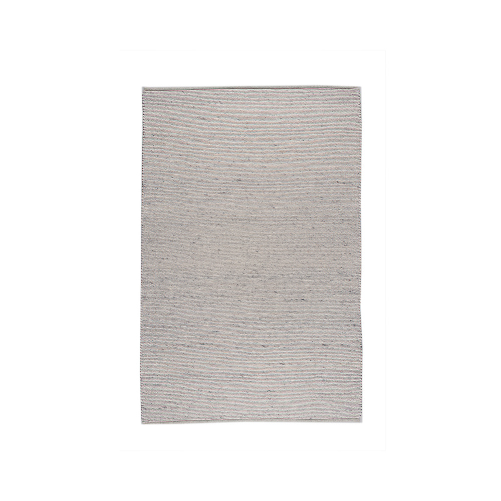 Wollteppich - Wise Grau Weiß 609 - sfeer