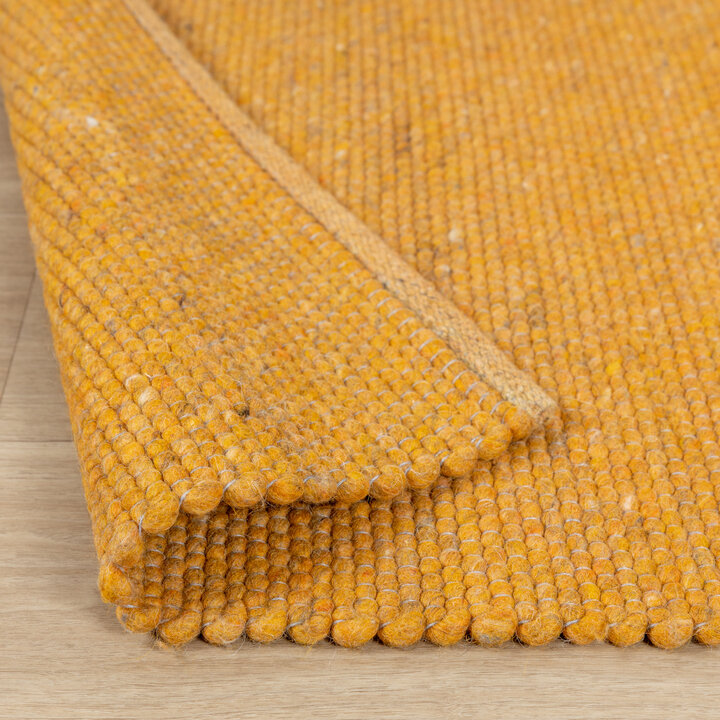 Wollteppich - Wise Gelb Orange 378