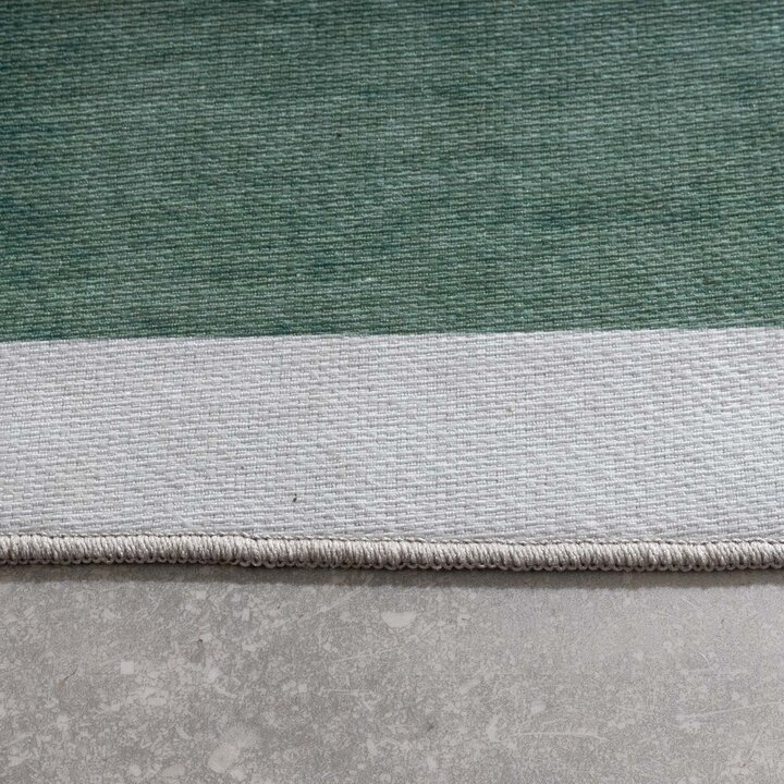 Retro In - & Outdoorteppich - Pop Lines Grün