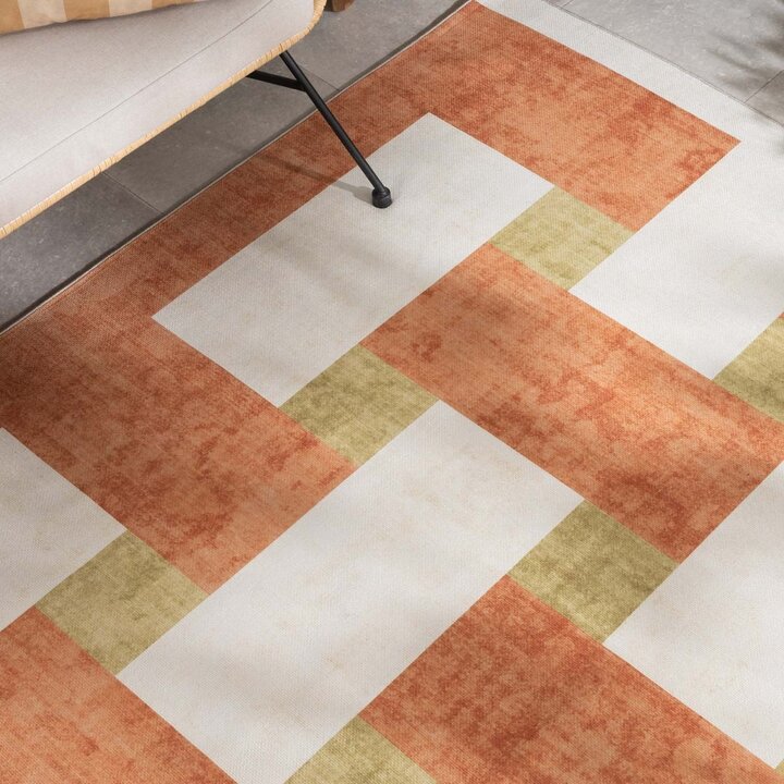 Retro In - & Outdoorteppich - Pop Lines Terra