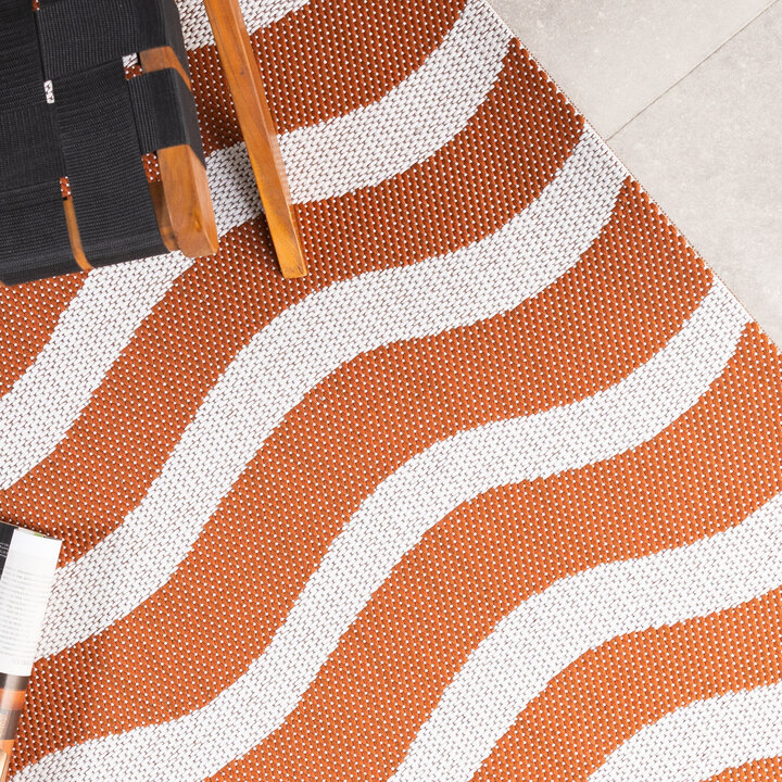 In- & Outdoor Teppich - Summer Waves Terracotta