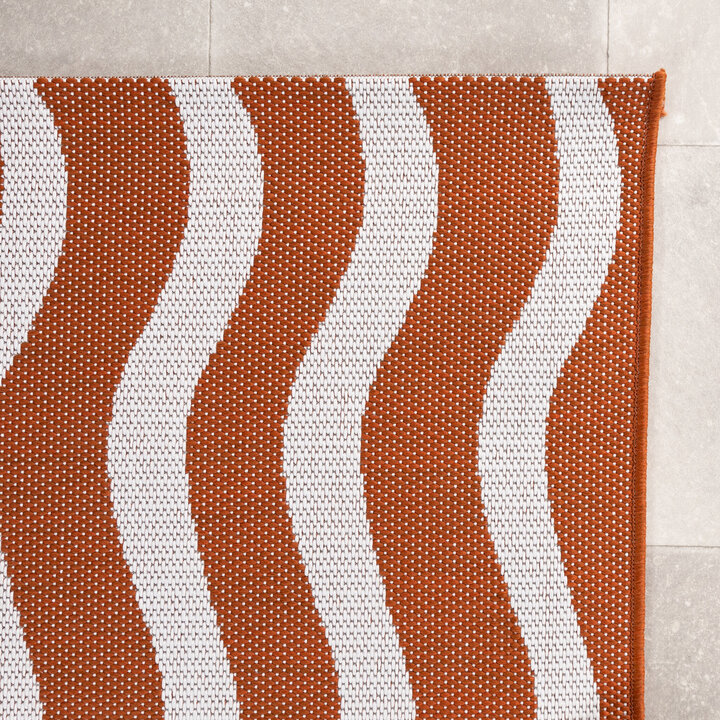 In- & Outdoor Teppich - Summer Waves Terracotta