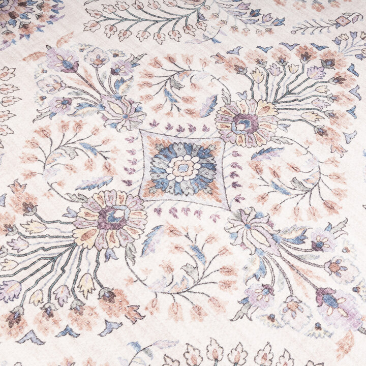 Vintage Gartenteppich - Santo Flora Weiß