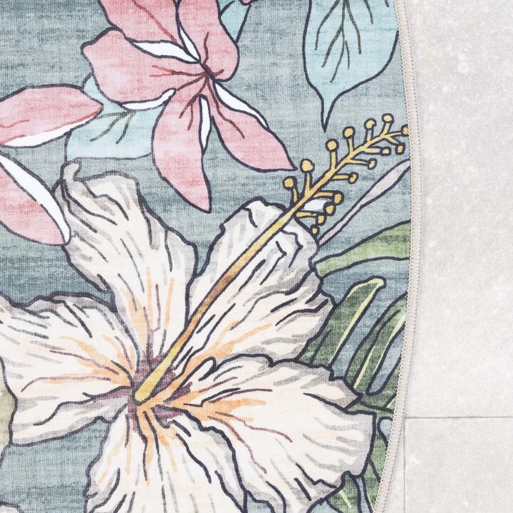 Rund Outdoor Teppich - Poppy Olivgrün