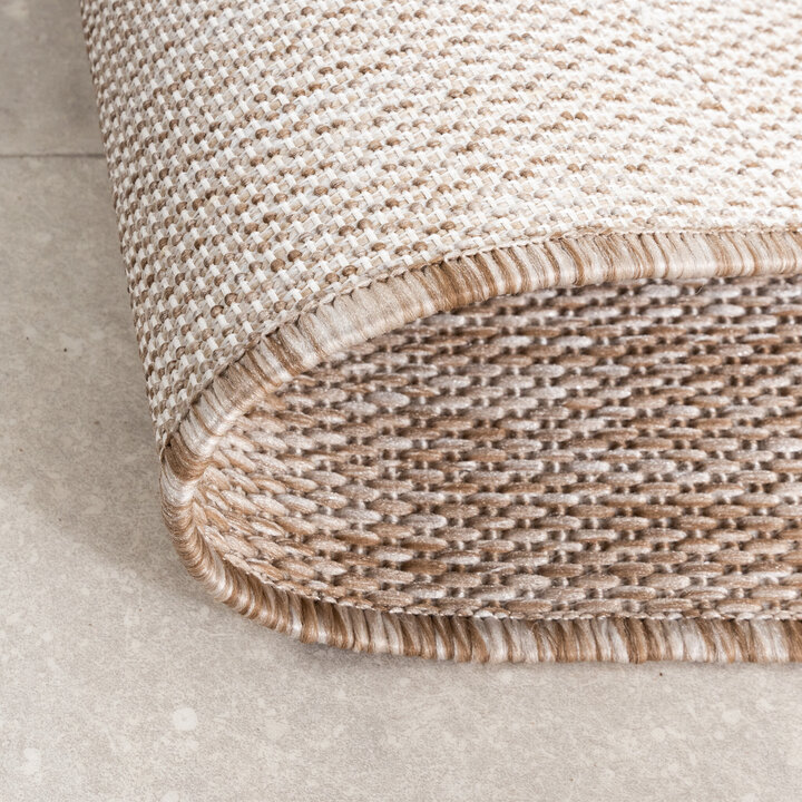 In- & Outdoor Teppich - Sierra Border Creme Beige