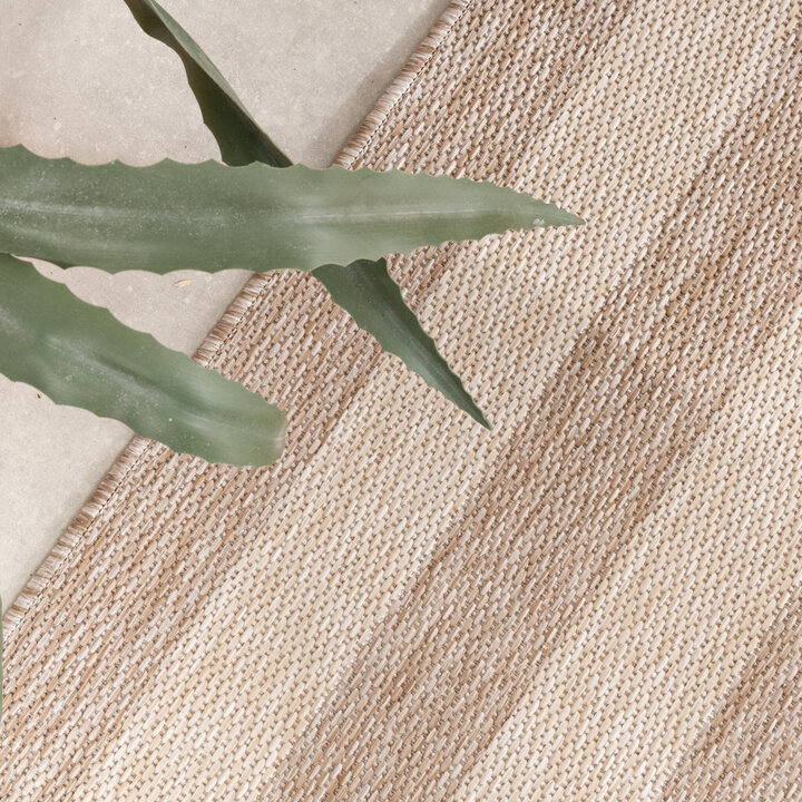 In- & Outdoor Teppich - Sierra Frame Beige Creme